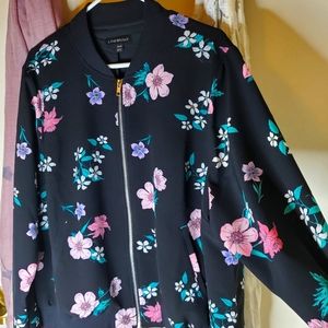 LANE BRYANT Floral Bomber